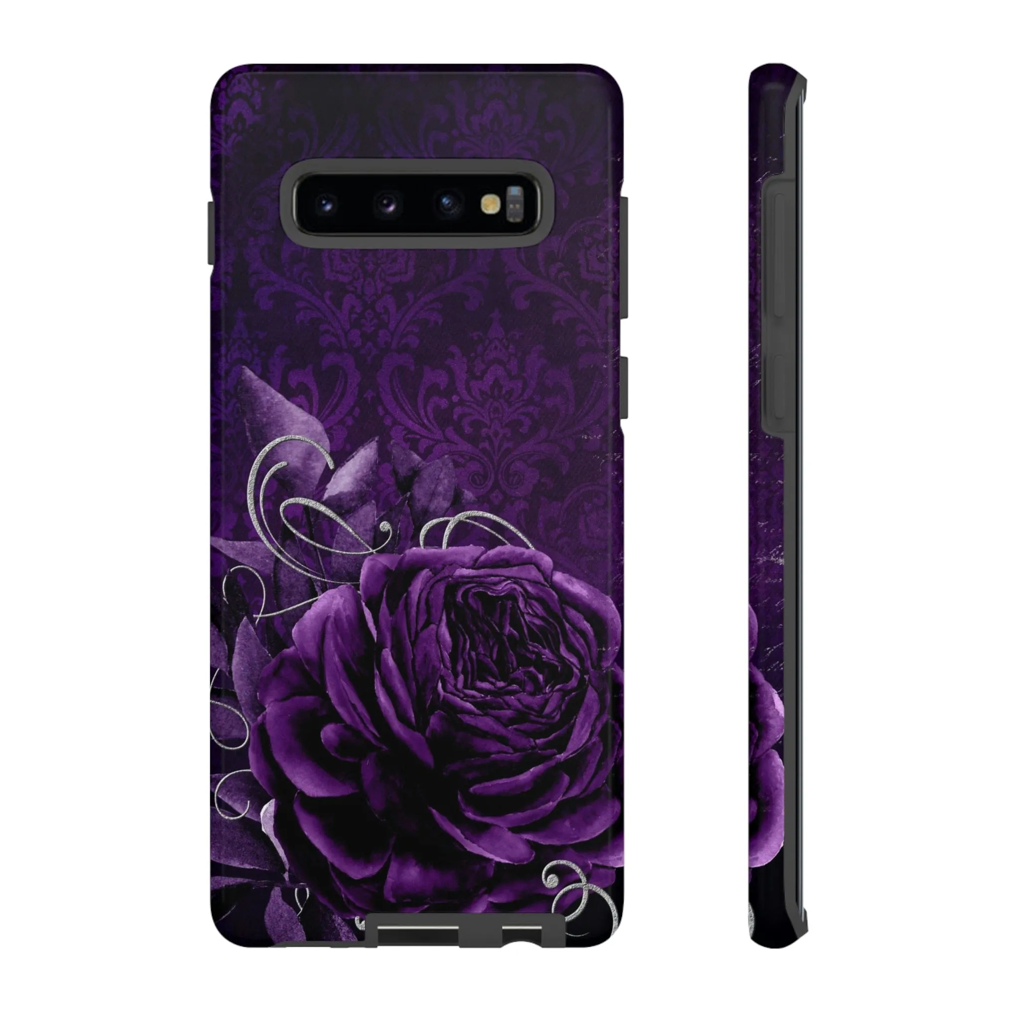 Gothic Purple Rose Tough Cell Phone Cases