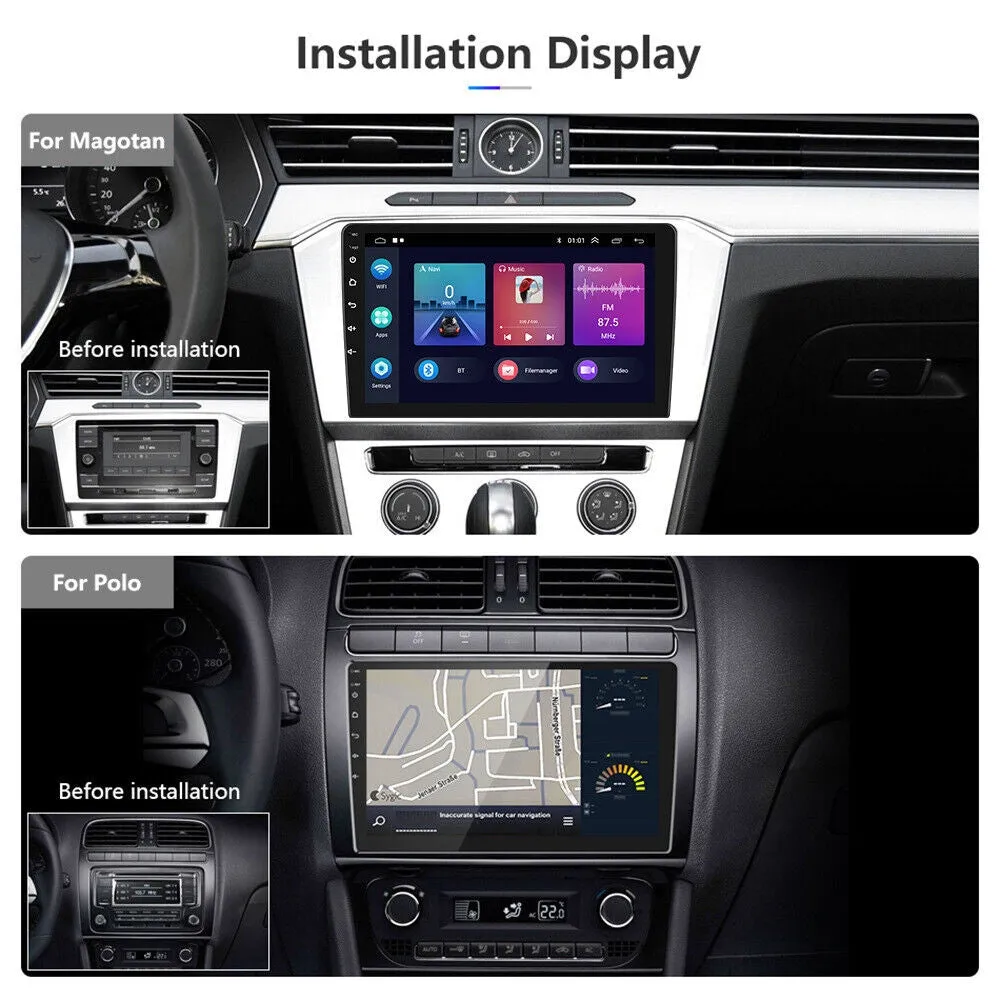 HD 7" 2 DIN Car Radio w/ GPS, WiFi, CarPlay   Rear Camera