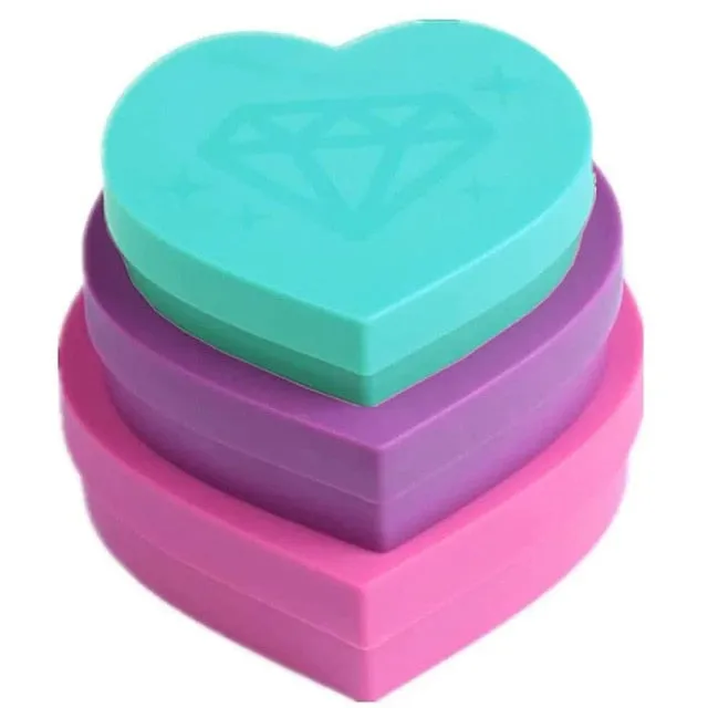 Heart-Shaped Diamond Painting Tray Box, Large Capacity Tray