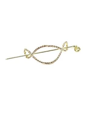 Heather Crystal Hair Stick