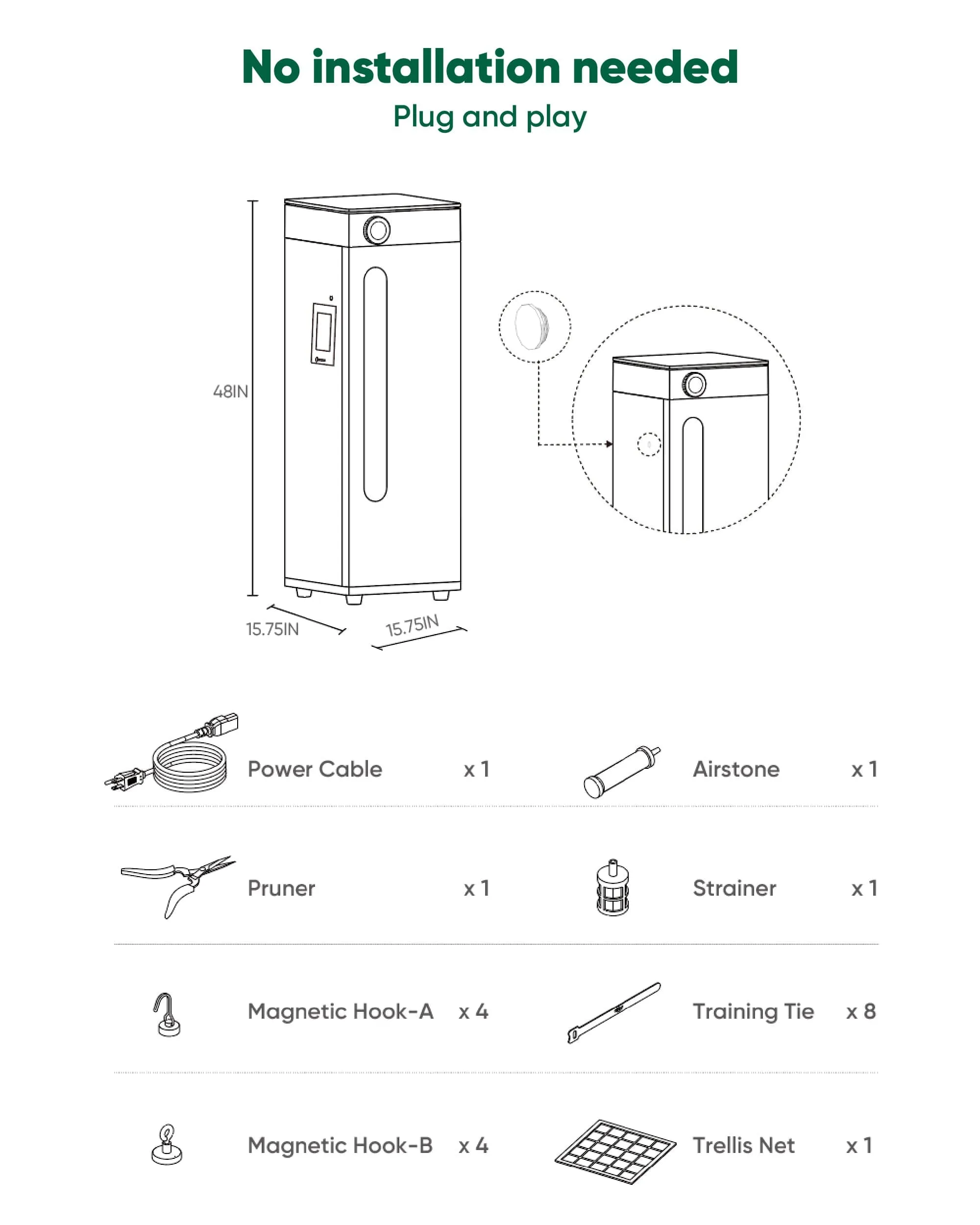 Hey abby Hydroponic Indoor Grow Box OG Edition