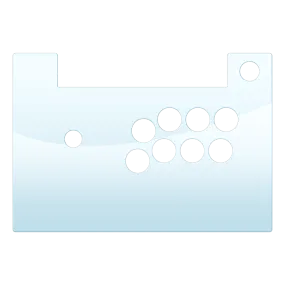 HORI Fighting Stick Alpha - Extended Vewlix Layout Plexi Bottom Panel KIT