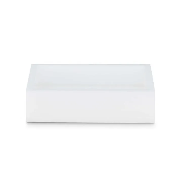 Ice White Lucite Bath Accessories by Mike   Ally