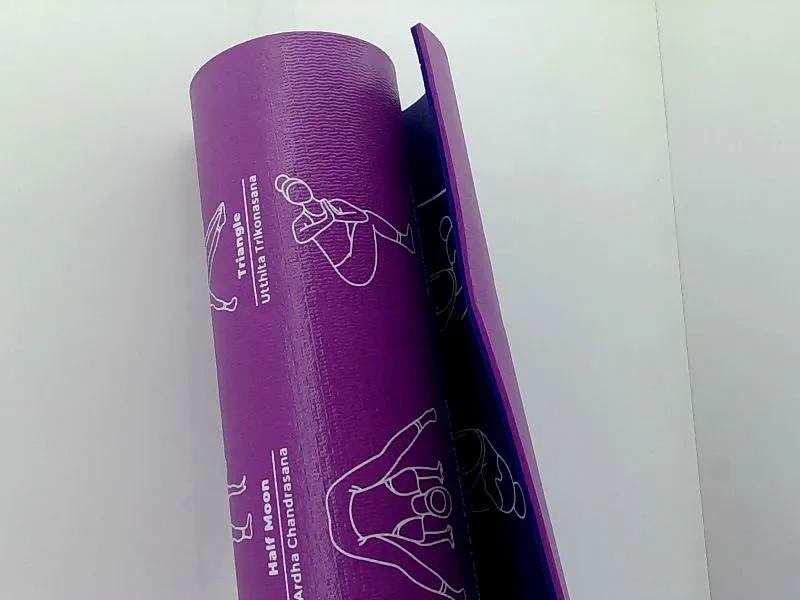 Instructional Yoga Mat for Home Workouts 32X72