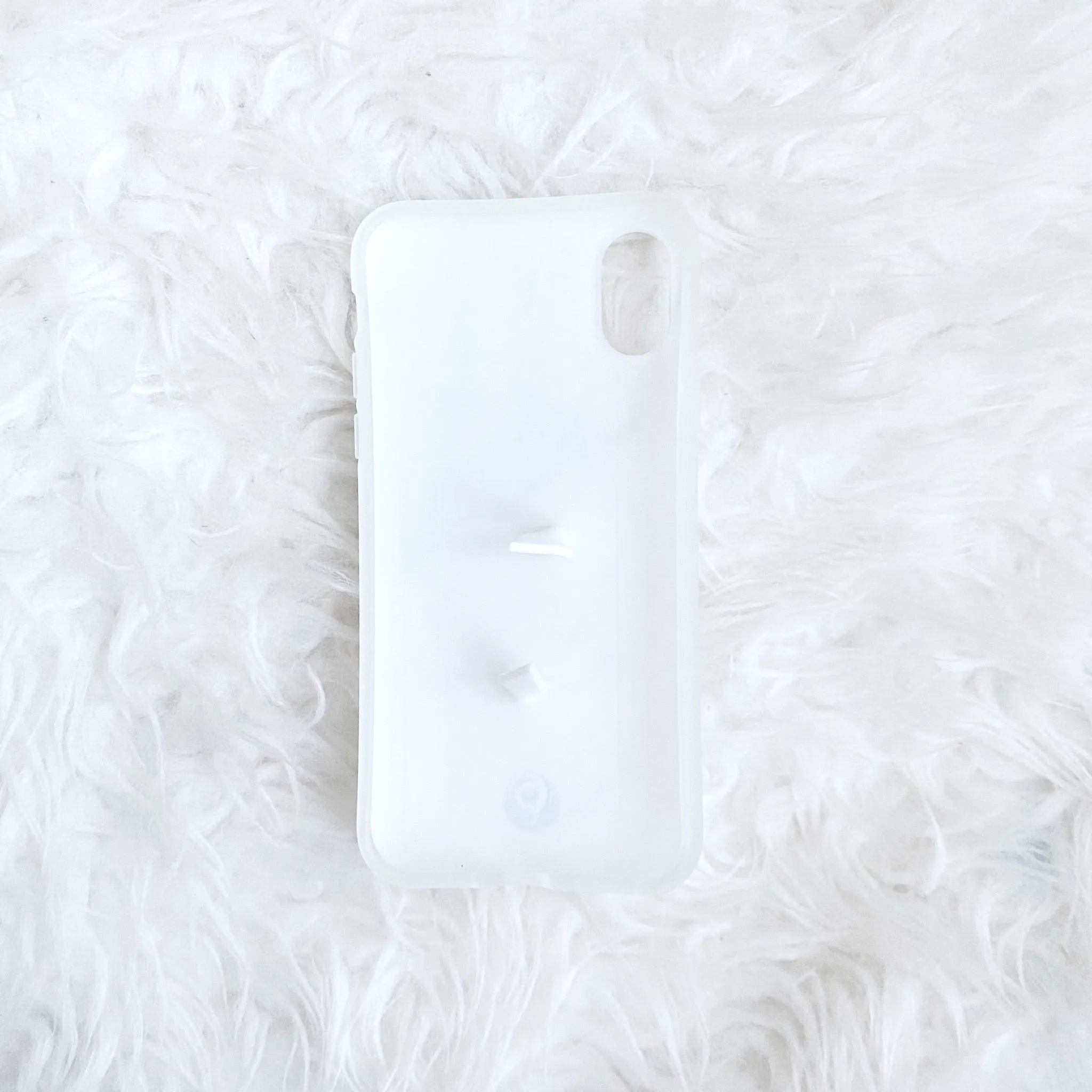 iPhone X White Marble Loopy Case with White and Blue Strap (LIKE NEW)