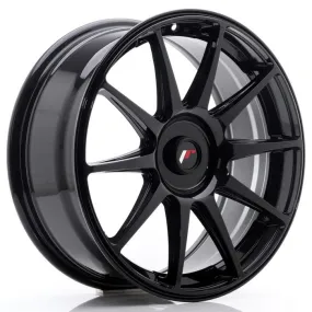 JAPAN RACING - JR WHEELS JR11 18X7.5 ET35-40 CUSTOM PCD GLOSS BLACK