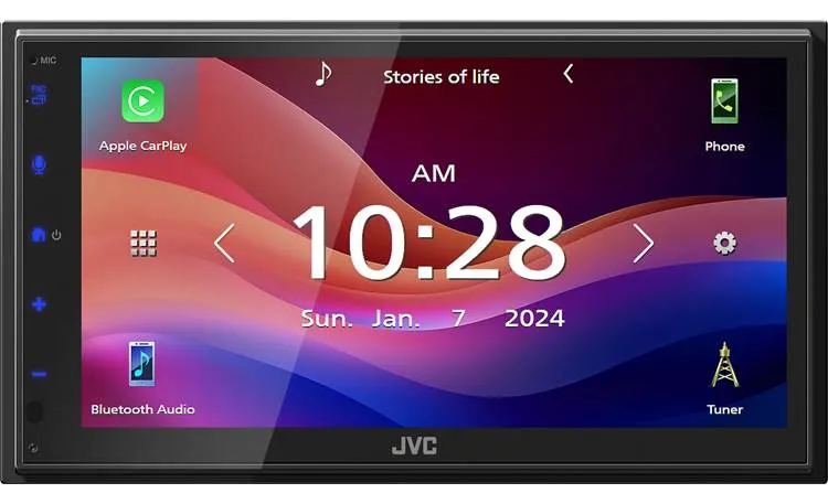 JVC KW-M595BT 6.8" Multimedia Player With Apple Carplay/Android Auto (No CD/DVD)