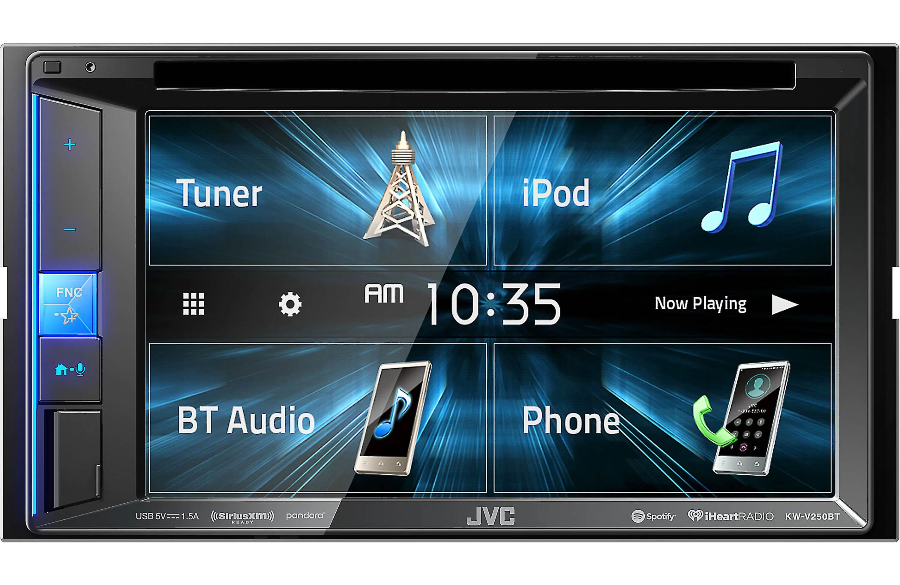 JVC KW-V250BT 6.8" Built in Bluetooth and In-Dash DVD Receiver