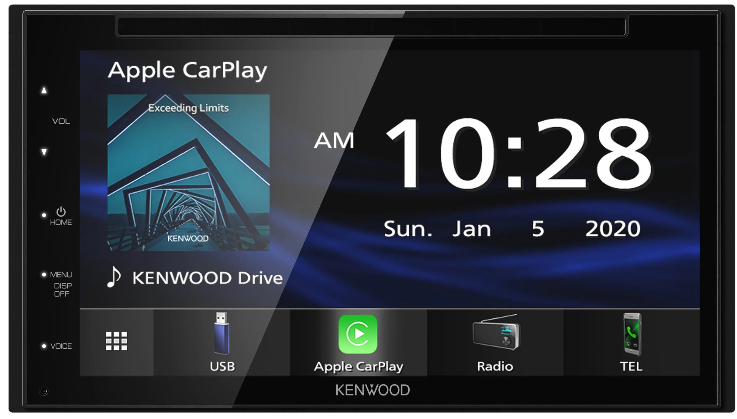 Kenwood DDX5707S 6.8" Apple CarPlay DVD Receiver with Bluetooth