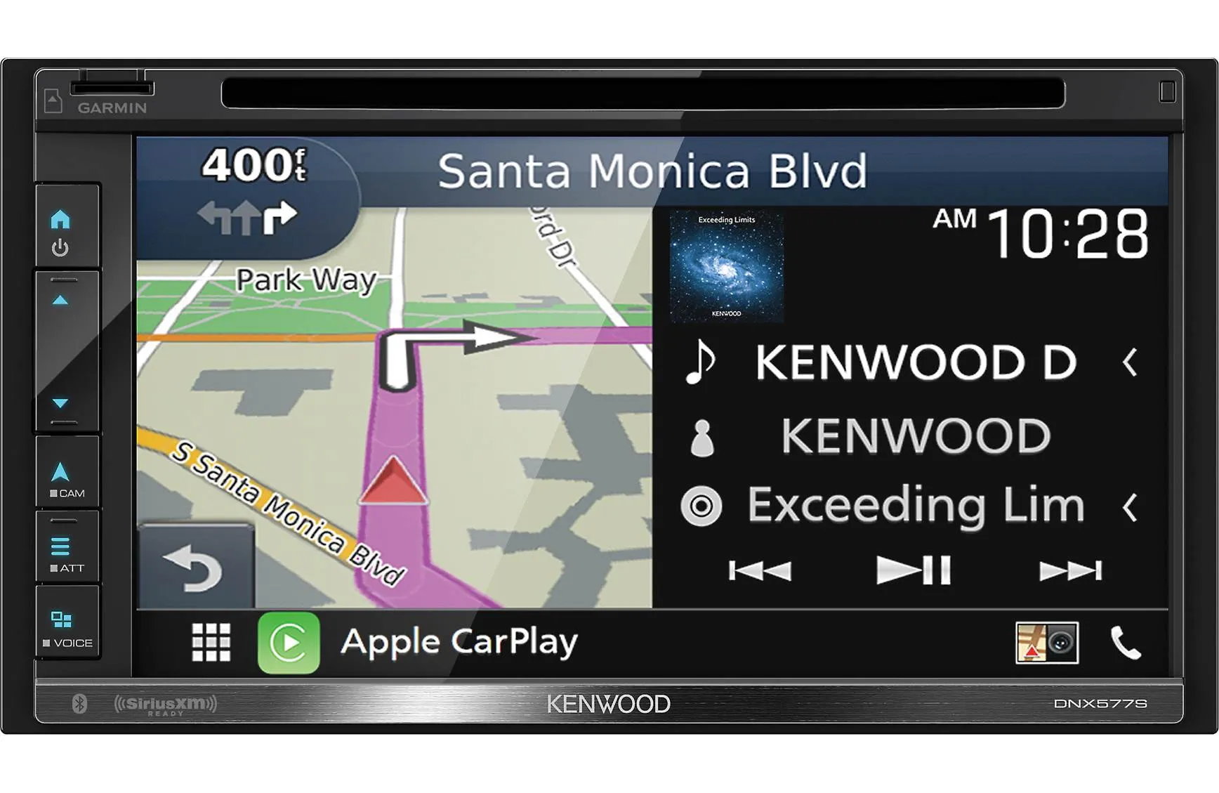 Kenwood DNX577S 2-DIN Navigation Receiver w/ Apple CarPlay & Android Auto