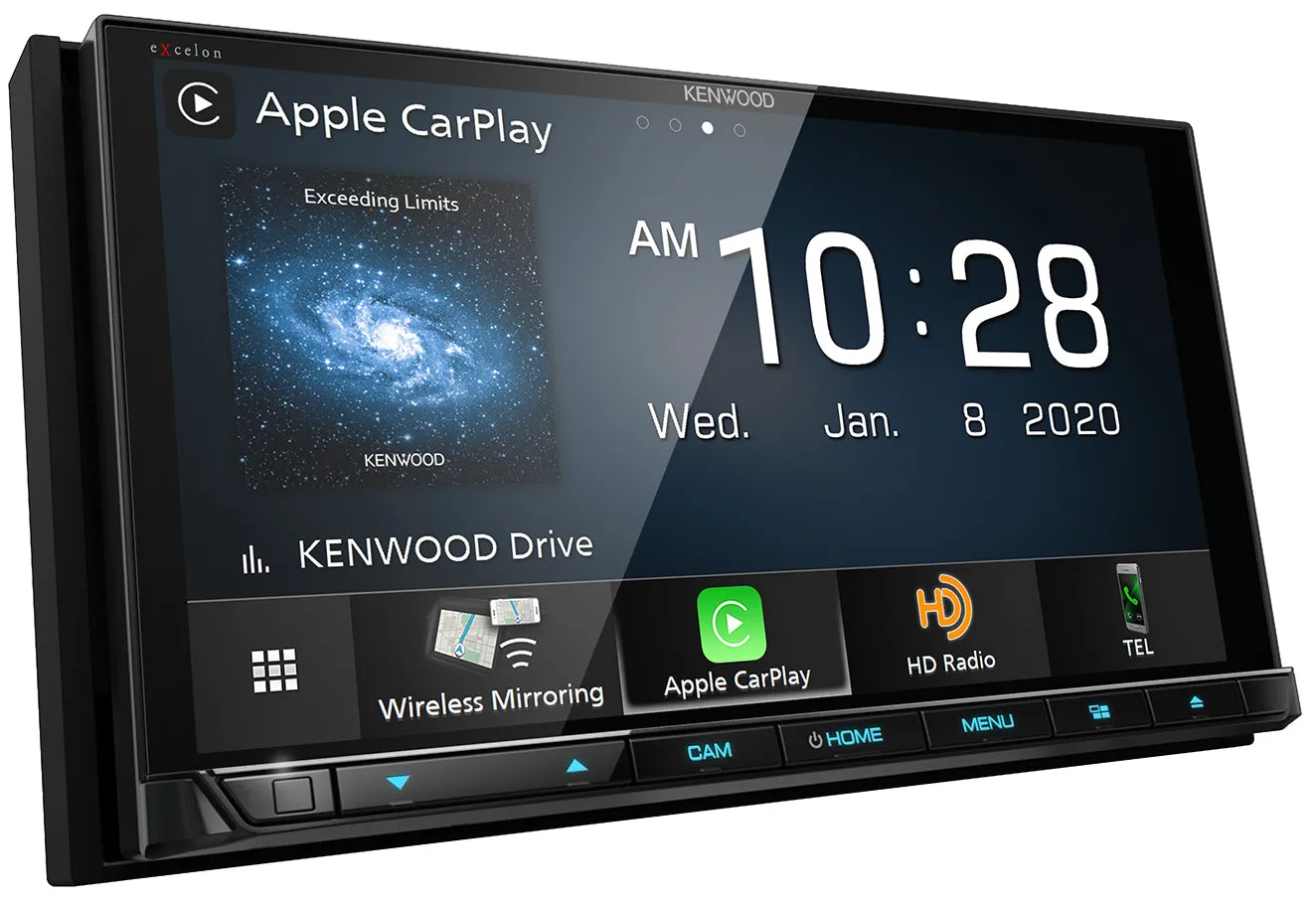 Kenwood Excelon DDX9907XR 6.8" Wireless Apple CarPlay Ready & Wireless Android Auto DVD Receiver