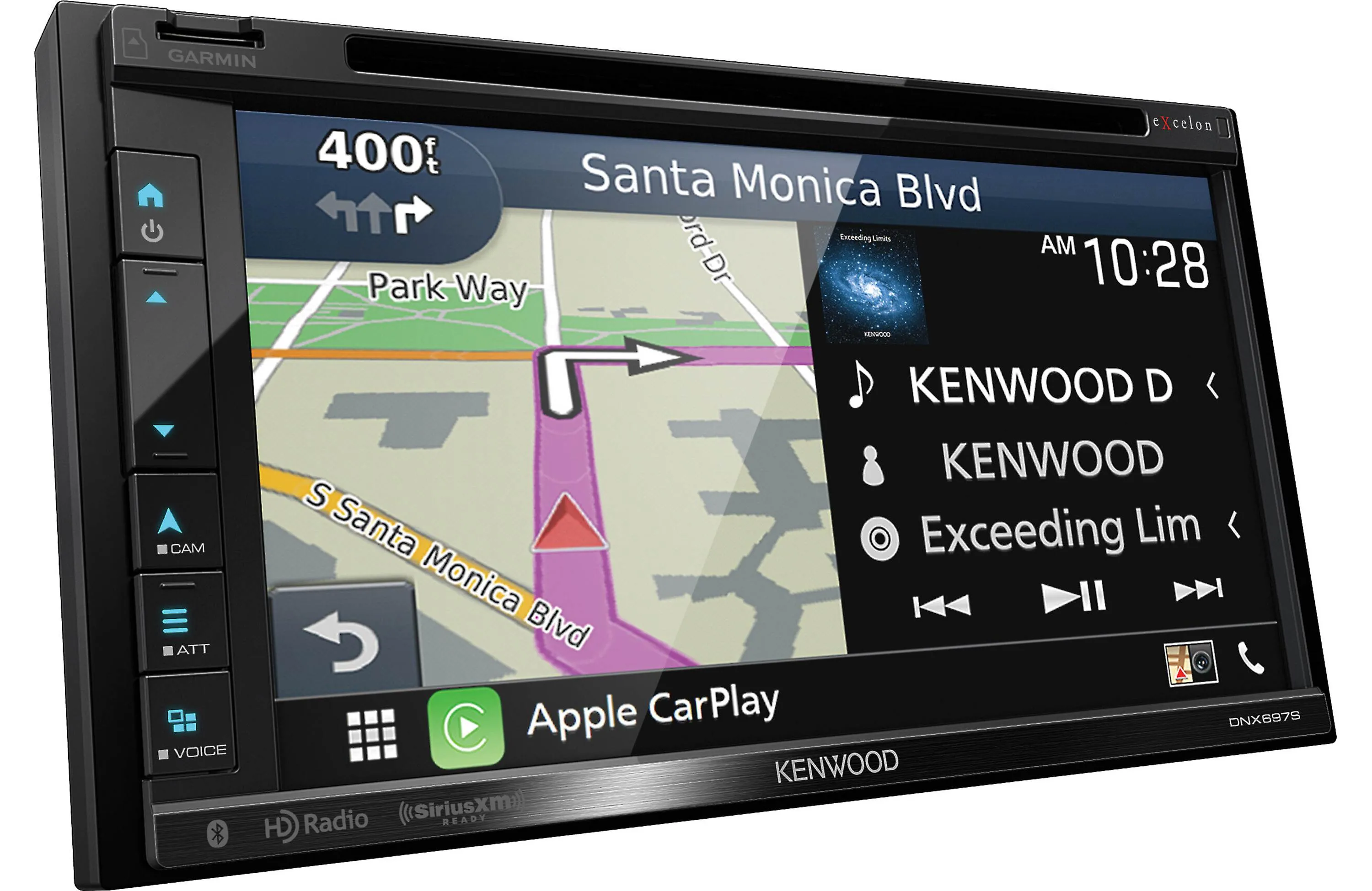 Kenwood Excelon DNX697S Navigation DVD Receiver with Bluetooth & HD Radio