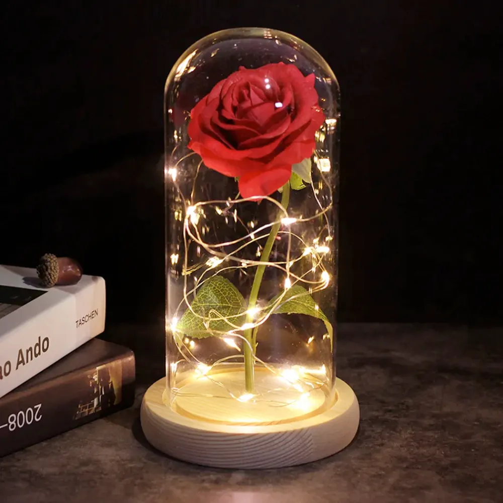 LED Cosmic Rose Bauble