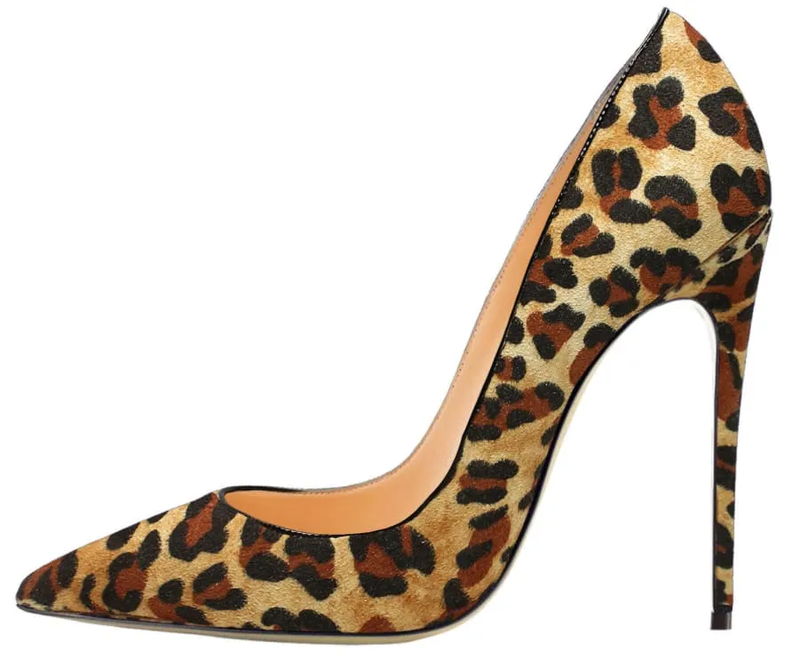 Leopard Print Pointed Toe High Heels for Bold Style