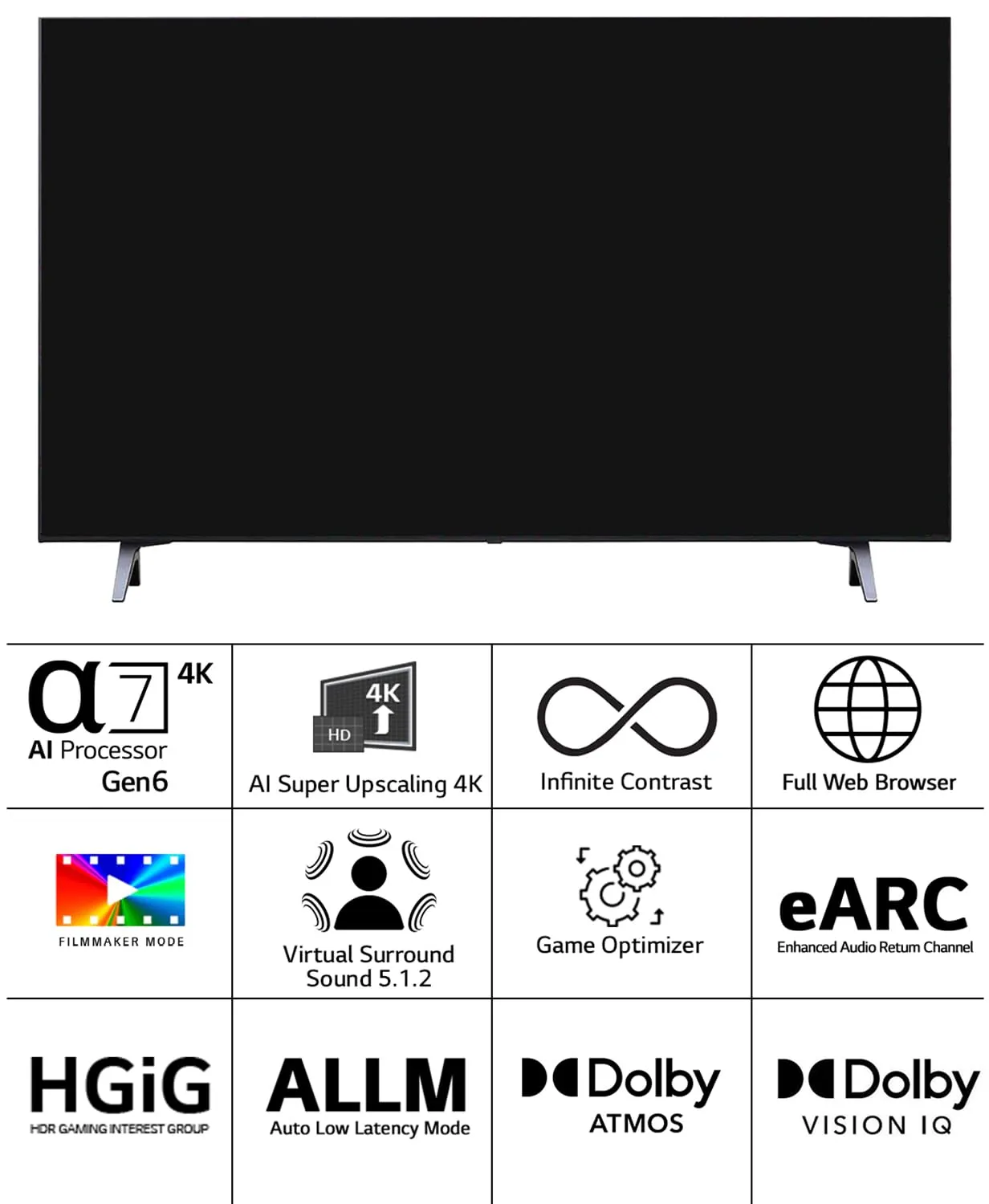 LG 121 cm (48 inches) 4K Ultra HD Smart OLED TV 48A3PSA (Rocky Black)