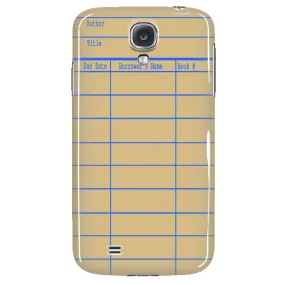 Library Card Phone Case Yellow