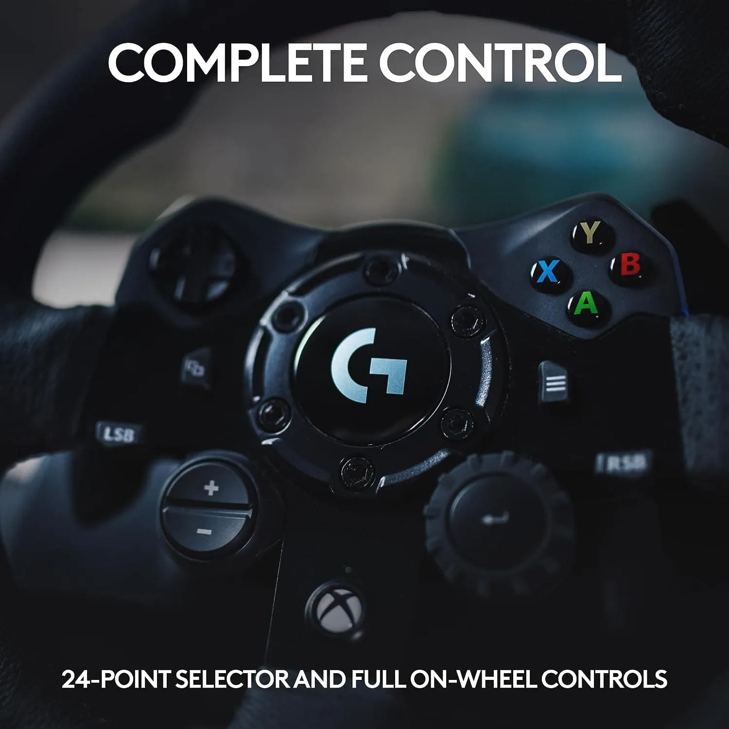 Logitech G923 Racing Wheel and Pedals - TRUEFORCE Force Feedback, Responsive Pedal, Dual Clutch Launch Control, Genuine Leather Wheel Cover - For Xbox Series X|S|One, PC