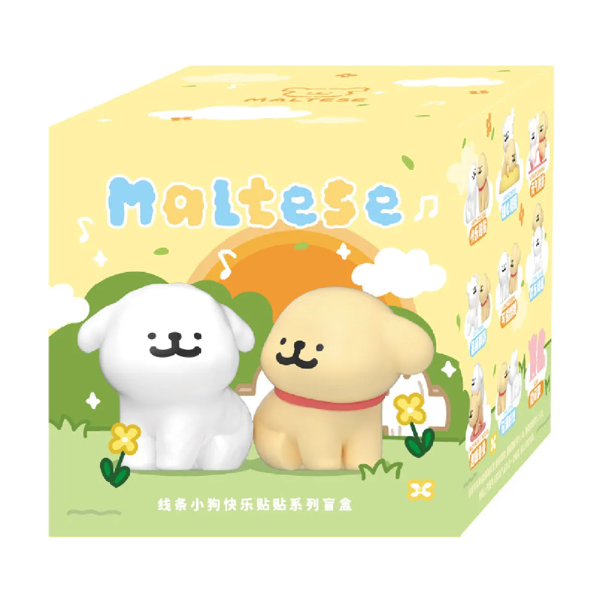 Mô Hình Maltese Happy Snuggling Series Blind Box FUNISM MX2061