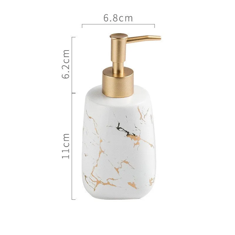 Marble Styled Bathroom Accessories Set