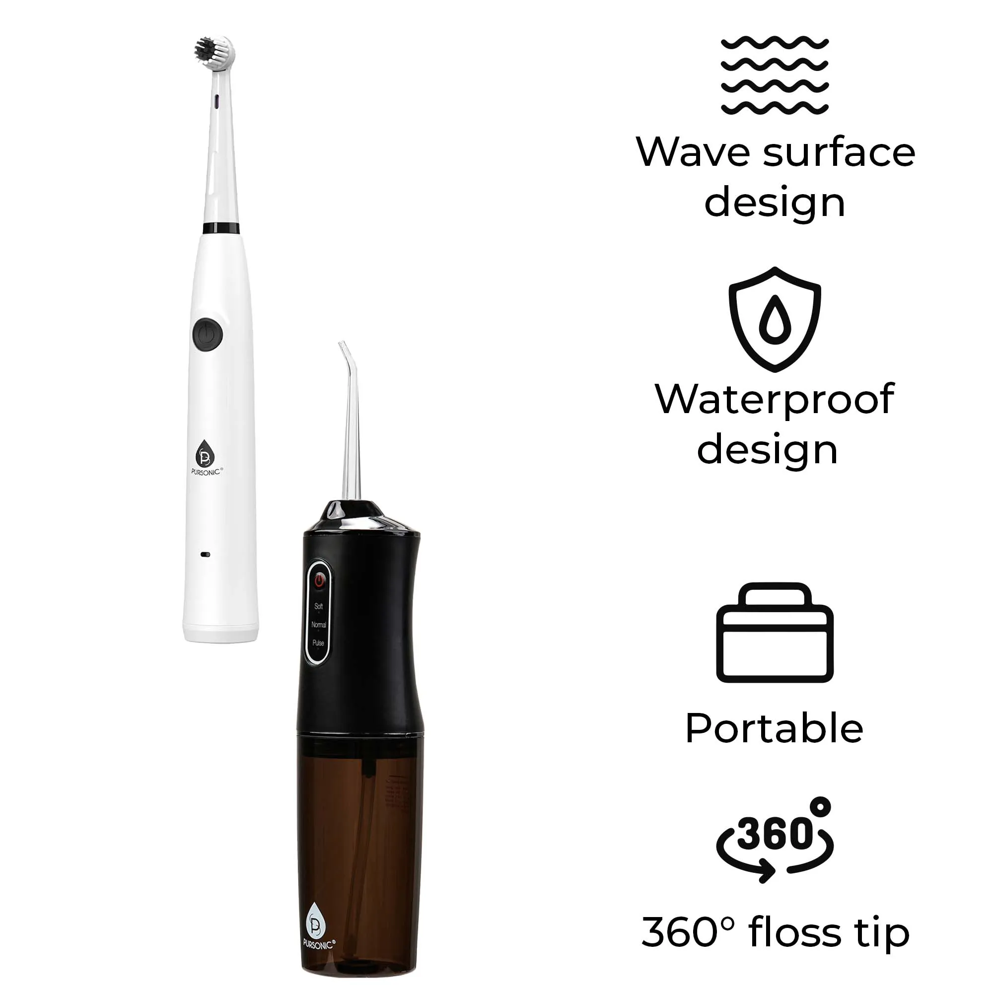 Mario Lopez USB Rechargeable Electric Toothbrush & USB Water Flosser