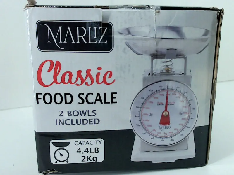 MARLIZ Classic Analog Food Scale with Dual Bowls