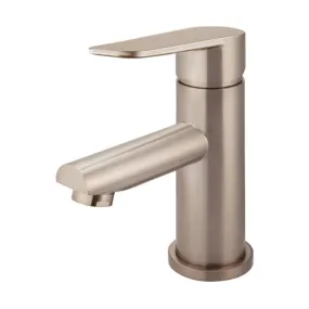 Meir Paddle Round Basin Mixer - Champagne