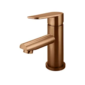 Meir Paddle Round Basin Mixer Lustre Bronze