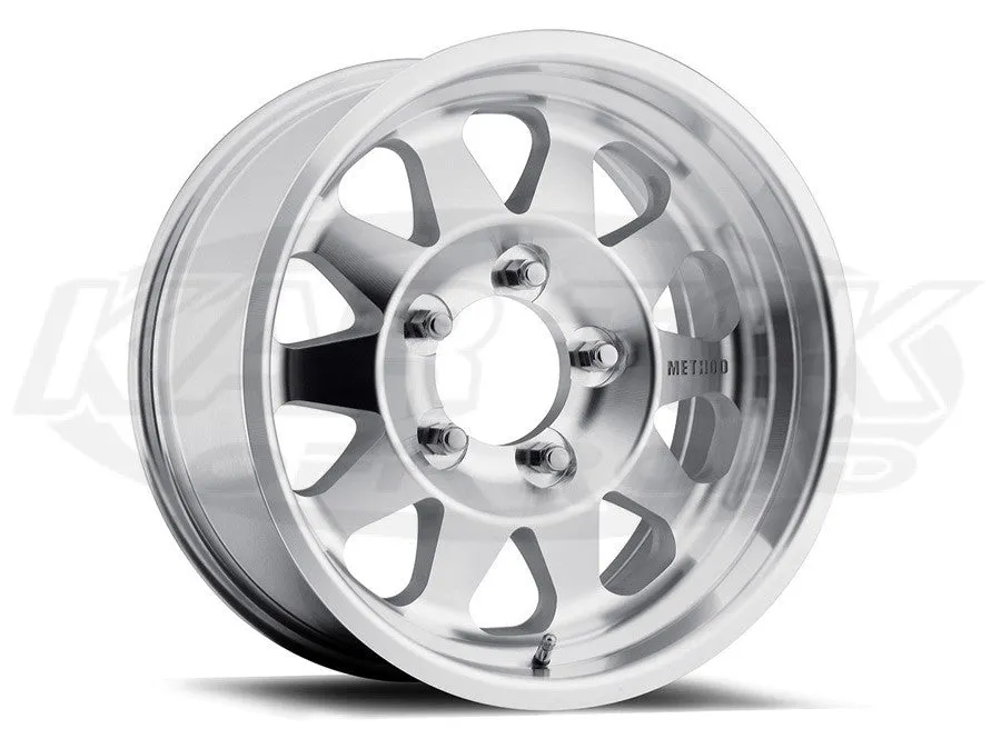 Method 101 Non-Beadlock Race Wheels - Machined 17" x 8.5", Blank pattern, 4.5" offset