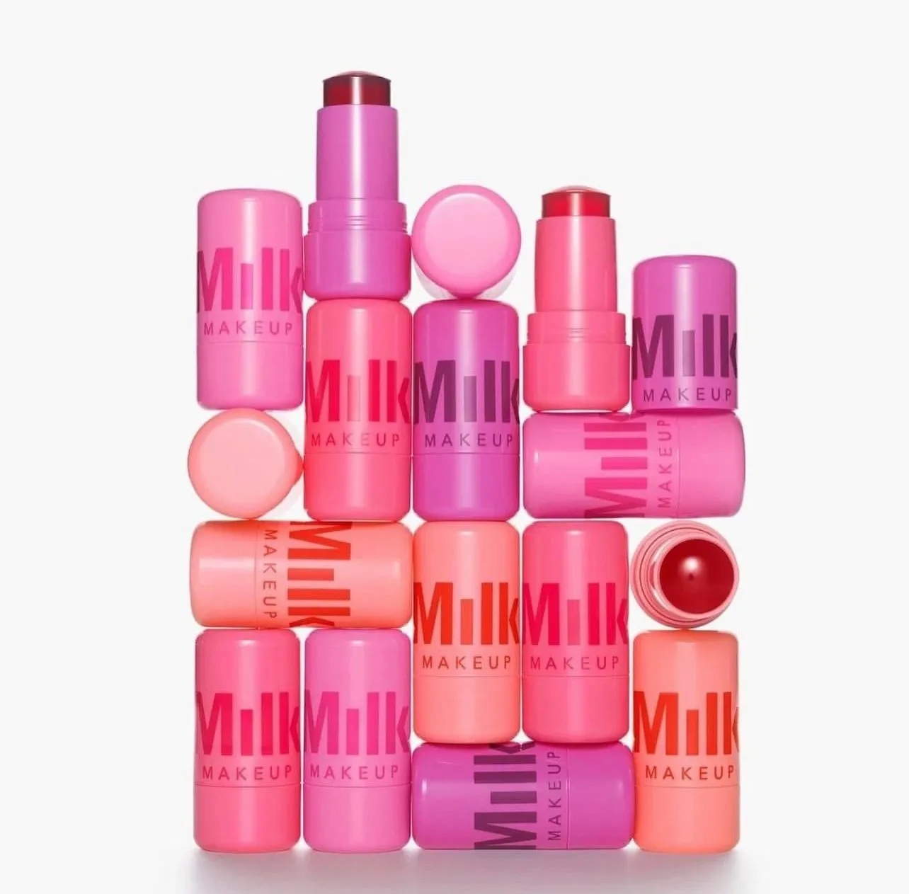 Milk Jelly Blush Stick Multi-function Cheek Lip Tint Makeup Moisturizing Lasting Red Pink Makeup Blusher