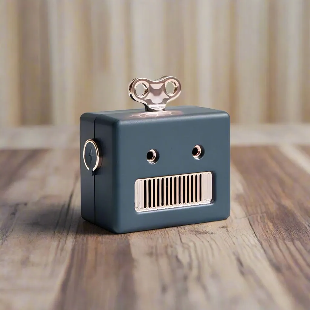 Mini Retro Robot Bluetooth Speaker with Microphone