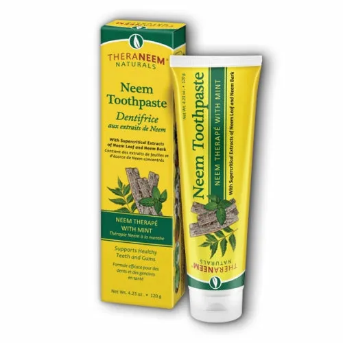 Mint Toothpaste 4.23 Oz By TheraNeem Naturals