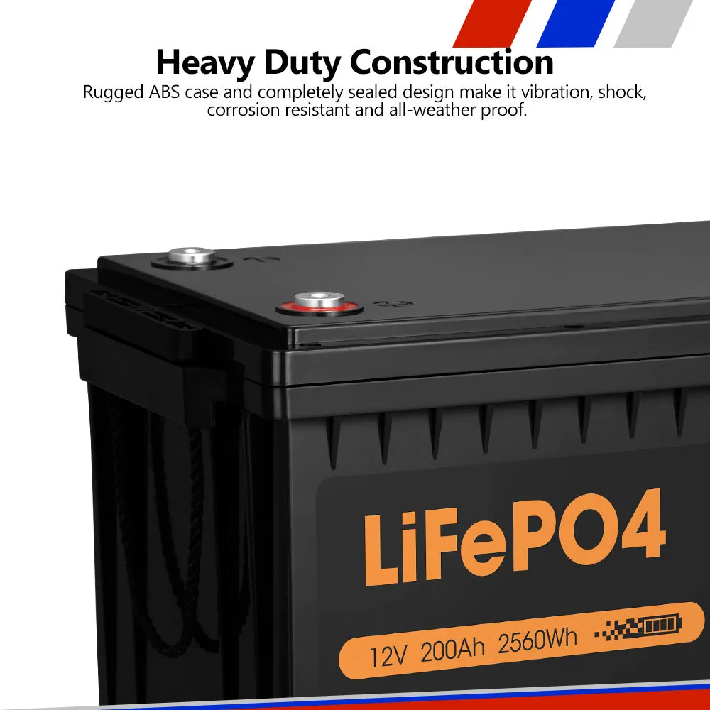 Mobi 12V 200AH Lithium Iron Phosphate Battery LiFePO4 Deep Cycle