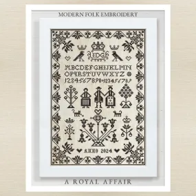 Modern Folk Embroidery - A Royal Affair - Booklet Chart