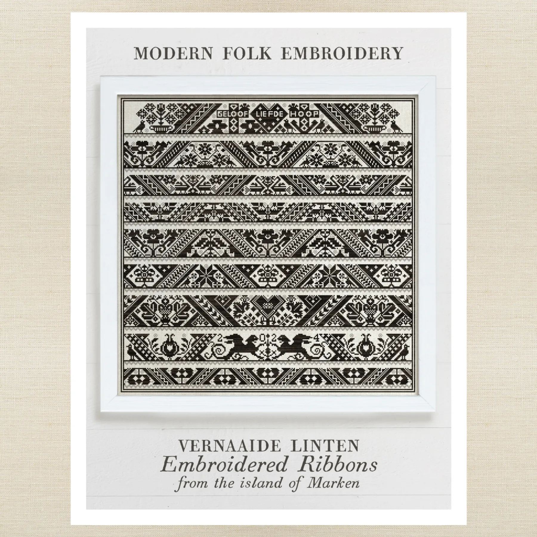 Modern Folk Embroidery - Embroidered Ribbons - Booklet Chart