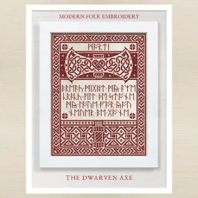 Modern Folk Embroidery - The Dwarven Axe - Booklet Chart