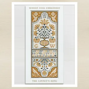 Modern Folk Embroidery - The Linnet's Song - Booklet Chart