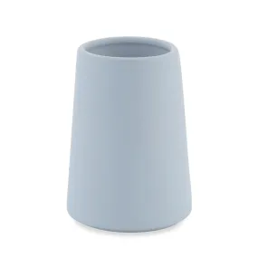 Modern Matte Blue Ceramic Bath Accessories, Toothbrush Holder