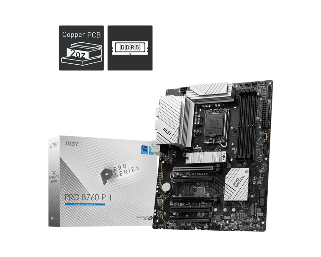 Msi Pro B760-P Ii - Motherboard - Atx - Lga1700 Socket - B760