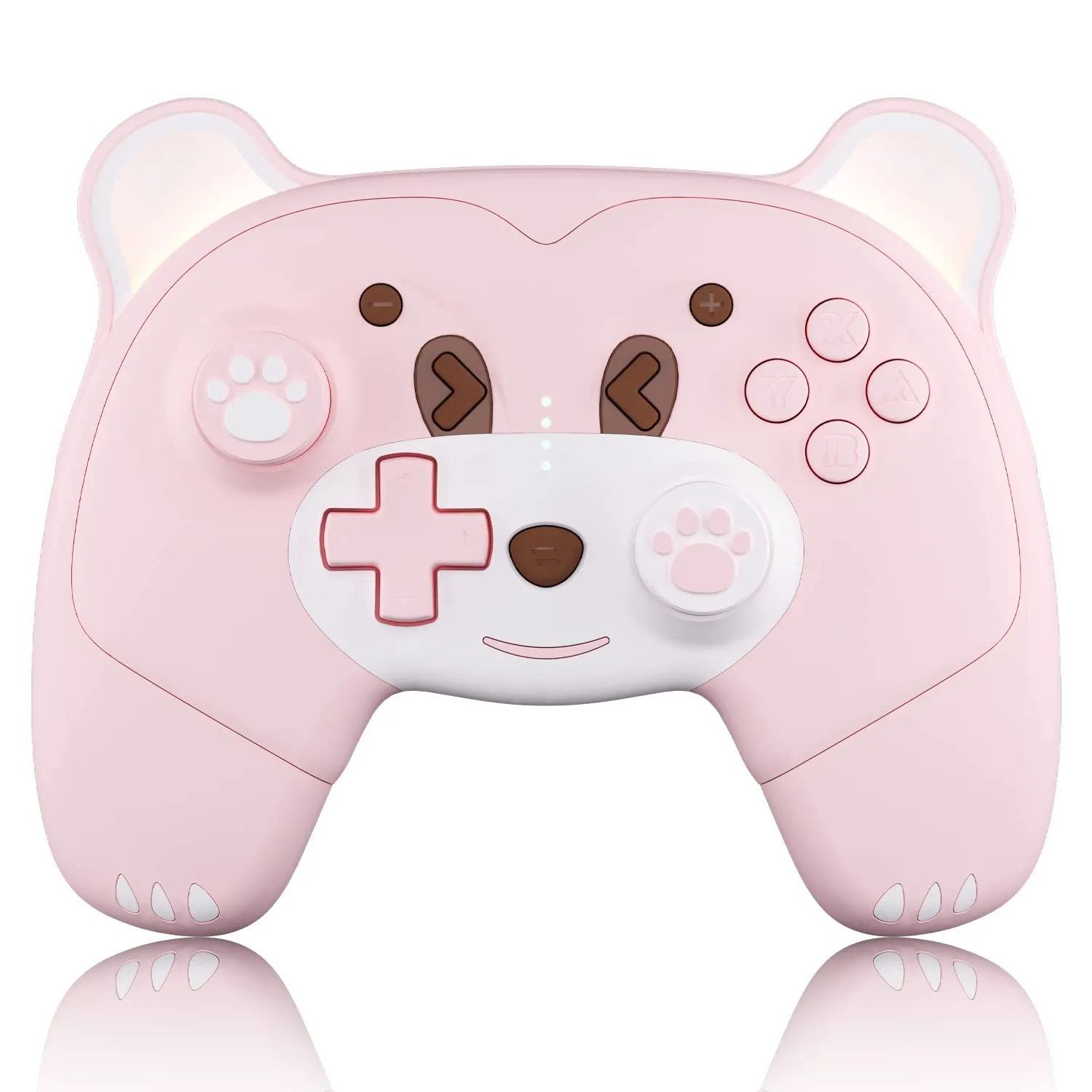 Mytrix Sakura Pink Cherry Wireless Switch Pro Controller for Nintendo Switch, the Newest Switch OLED, and Switch Lite