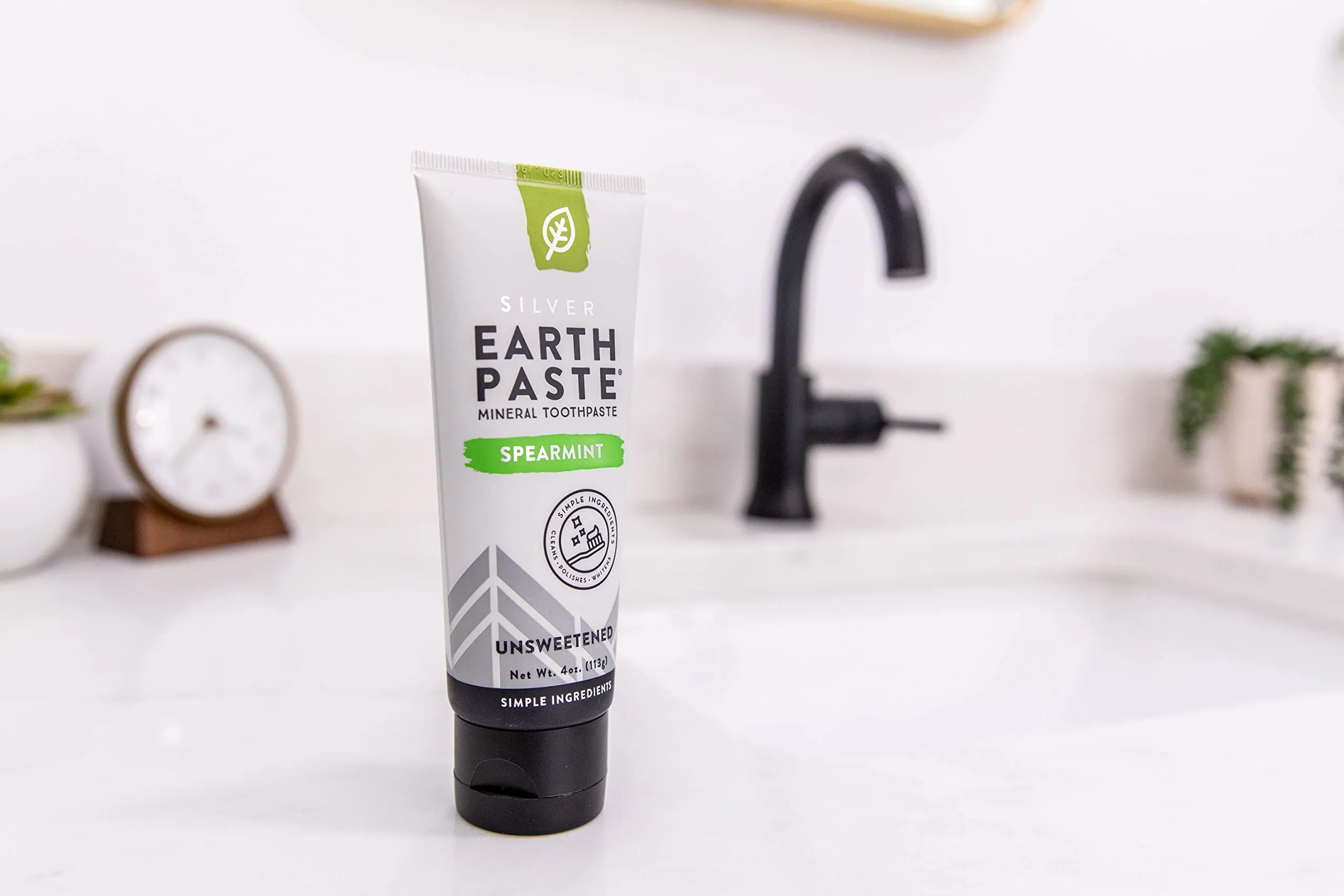 Natural Earthpaste Spearmint Mineral Toothpaste 4 oz