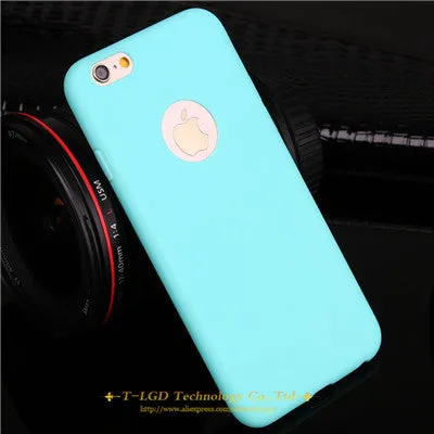 New Arrival Case For iPhone 6! Candy Colors Soft TPU Silicon Phone Cases For iPhone 6 6s 5 5s SE 7 7 Plus Coque Capa