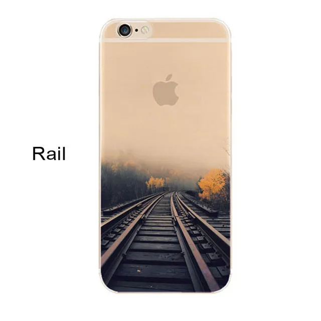 Newest fashion For iPhone 5s 7 6 6S case Ultra Thin Soft Silicon Mountain Landscape For iphone 7 6plus Case Phone Cover cases