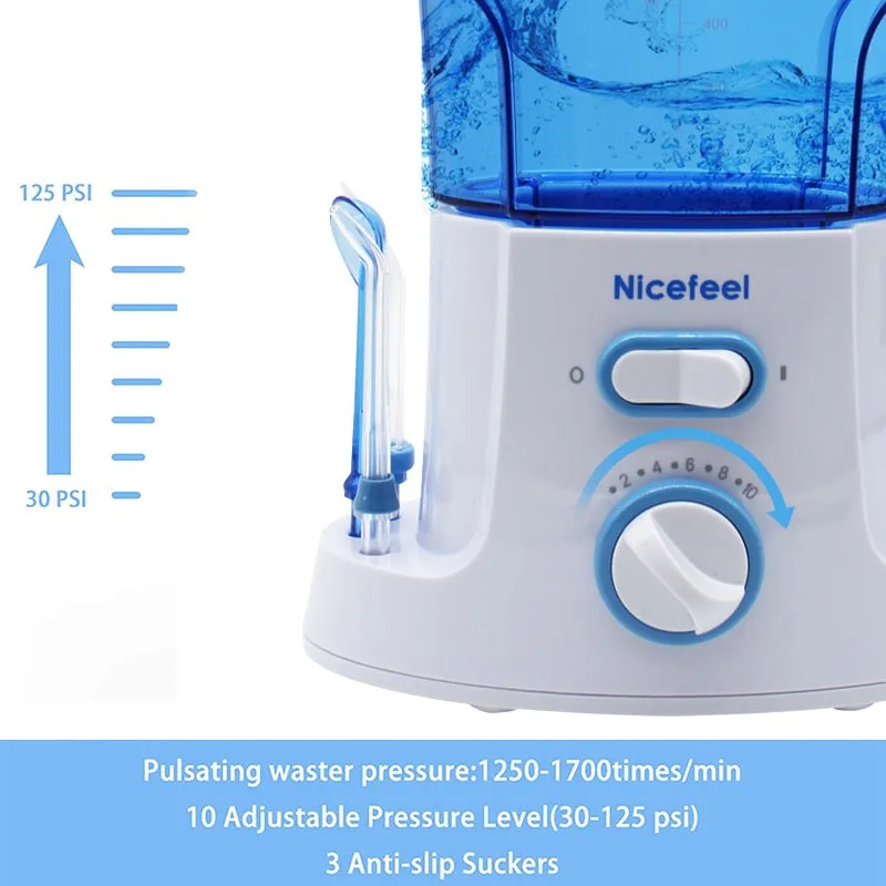 Nicefeel Oral Irrigator 7 Tips Dental Calculus Remover Water Flosser Dental Teeth Whitening Cleaner Electric Waterpick Flossing 0ral irrigator