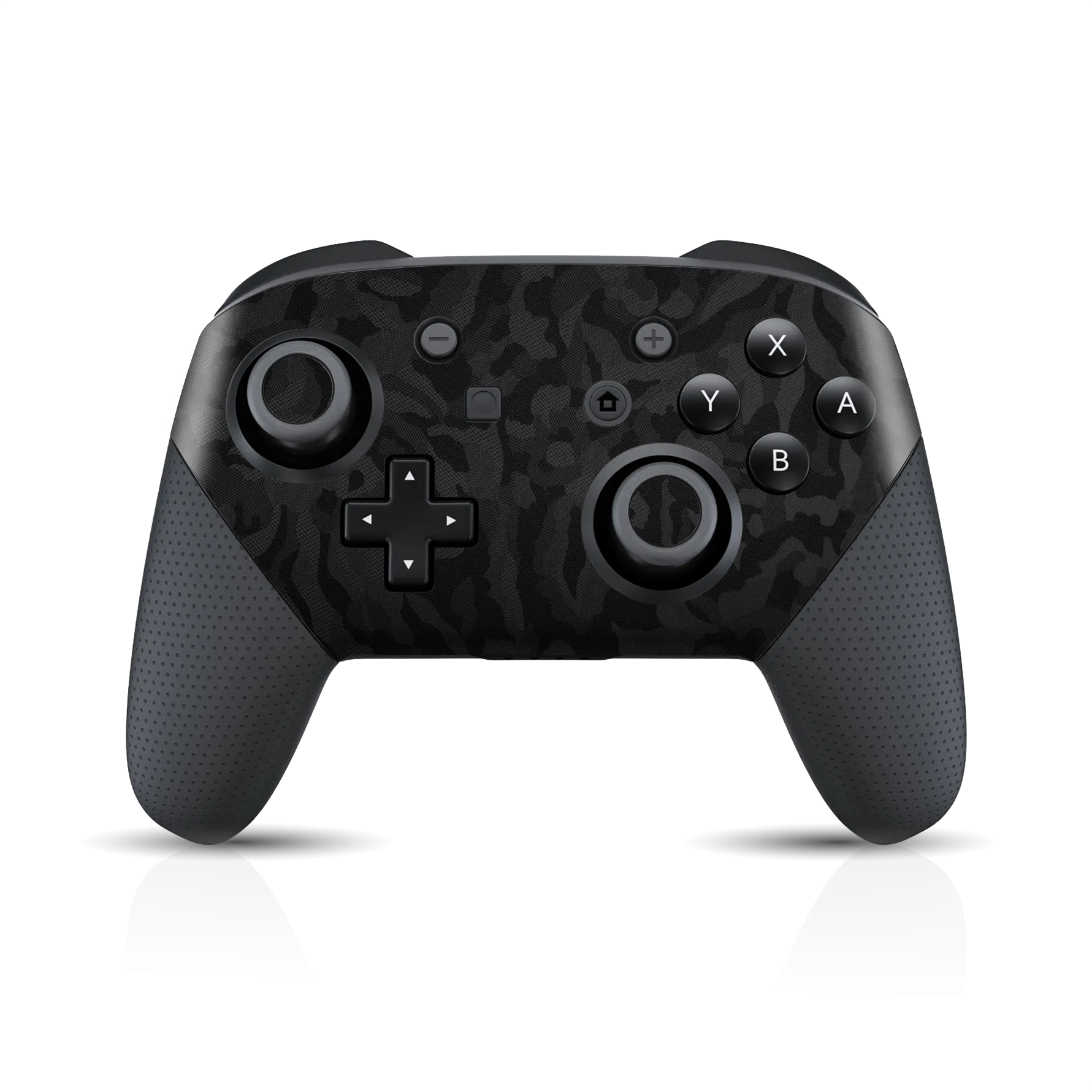 Nintendo Switch Pro CONTROLLER BLACK CAMO 3D TEXTURED Skin