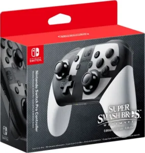 Nintendo Switch Pro Controller Super Smash Bros. Ultimate Special Edition - Black/White - Brand New