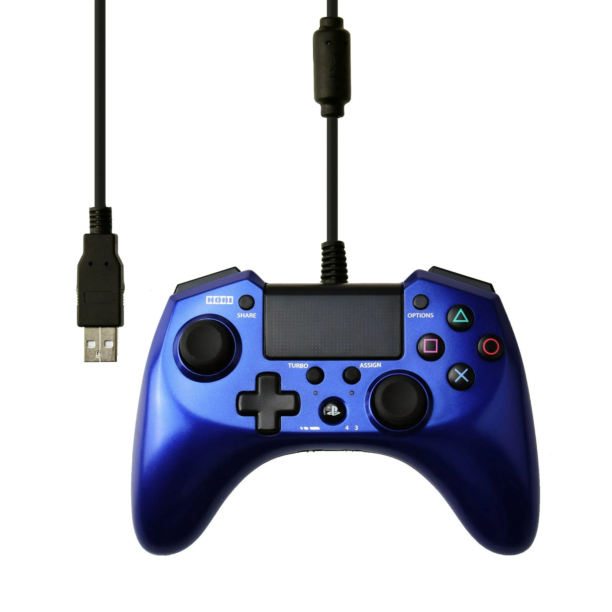 No Packing Bulk Hori Pad 4 FPS Plus Controller Blue