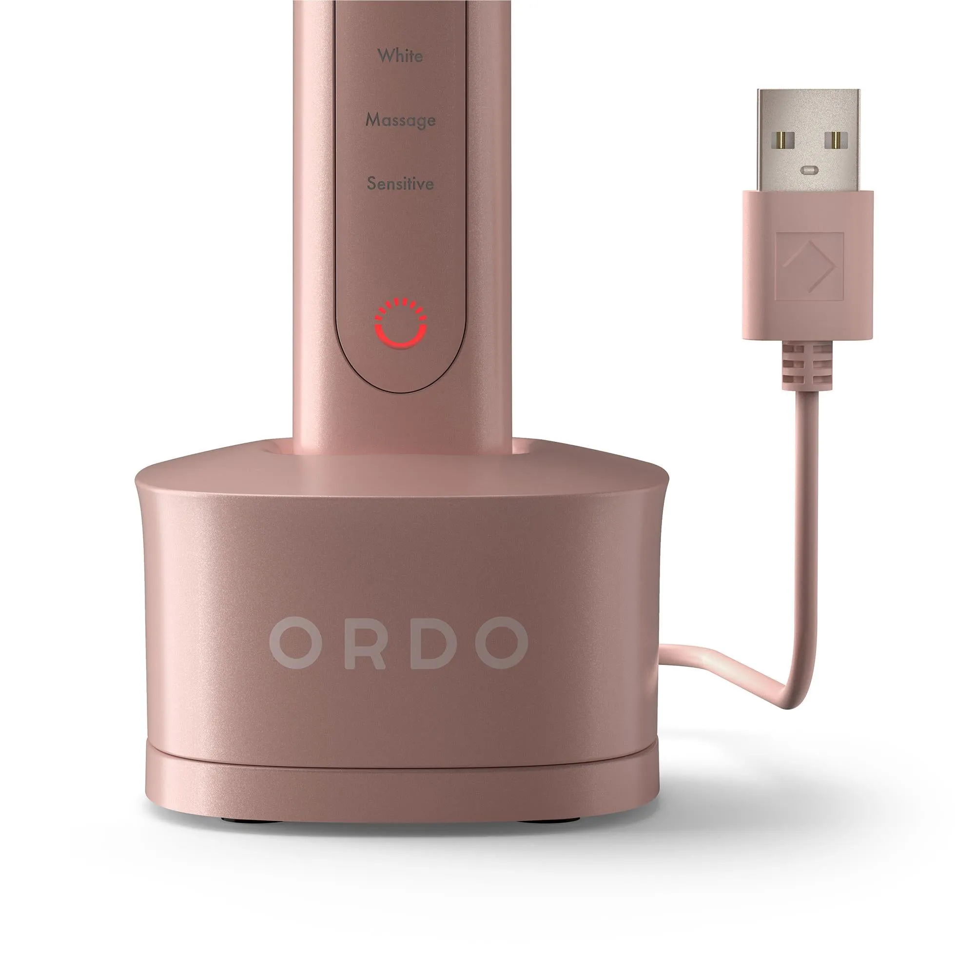 Ordo Sonic  Electric Toothbrush & Charging Travel Case Bundle (Rose Gold)