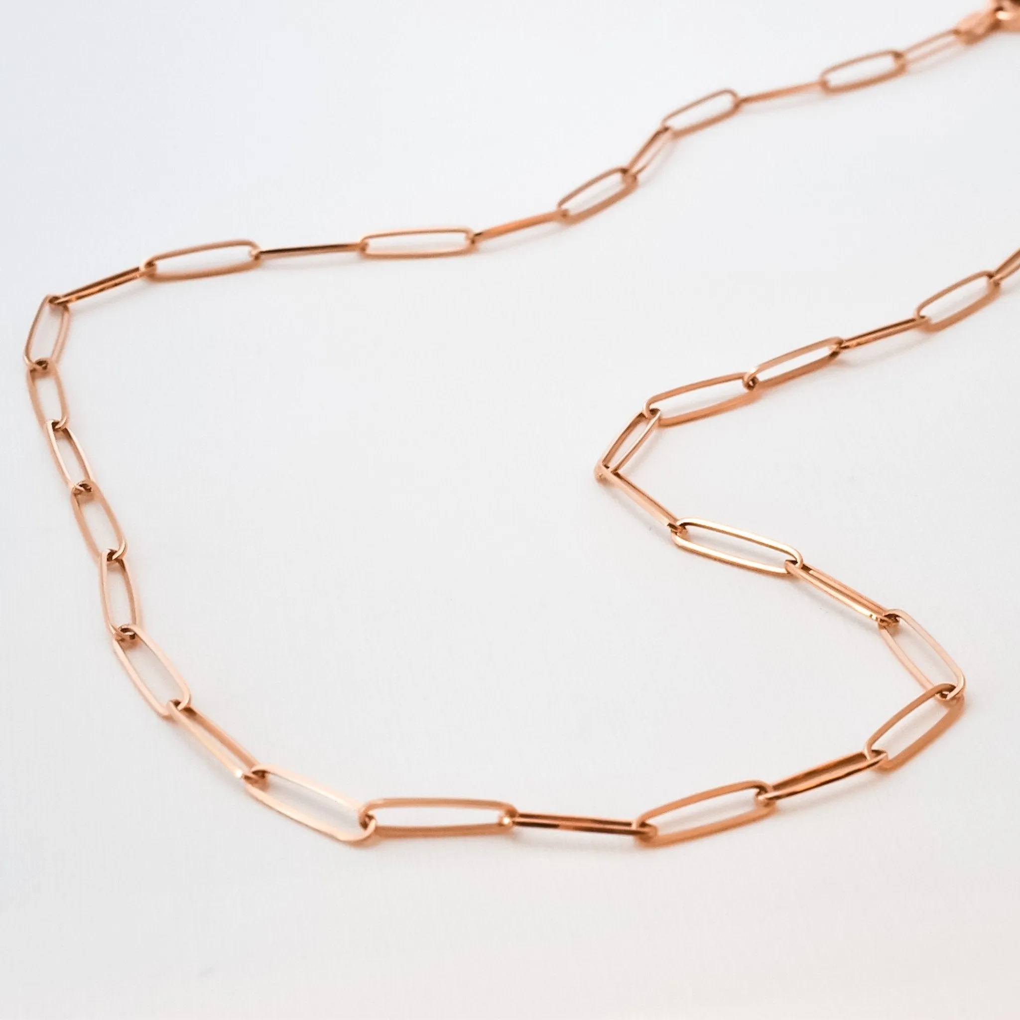 Paperclip link necklace