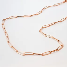 Paperclip link necklace