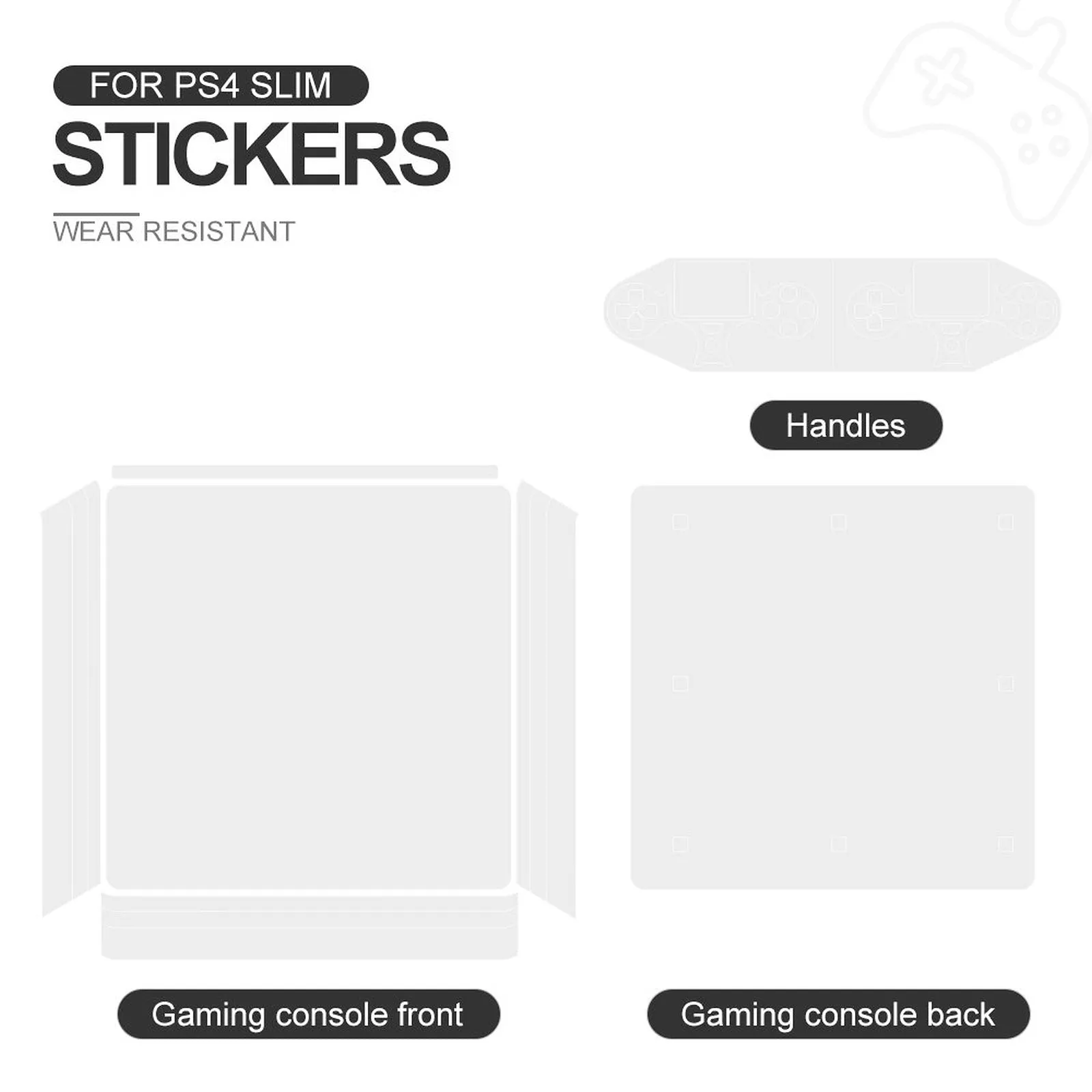 Personalize Your Own Adhesive Sticker forPS4 Slim or PS4 Pro consoles